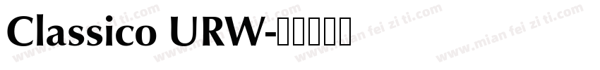 Classico URW字体转换
